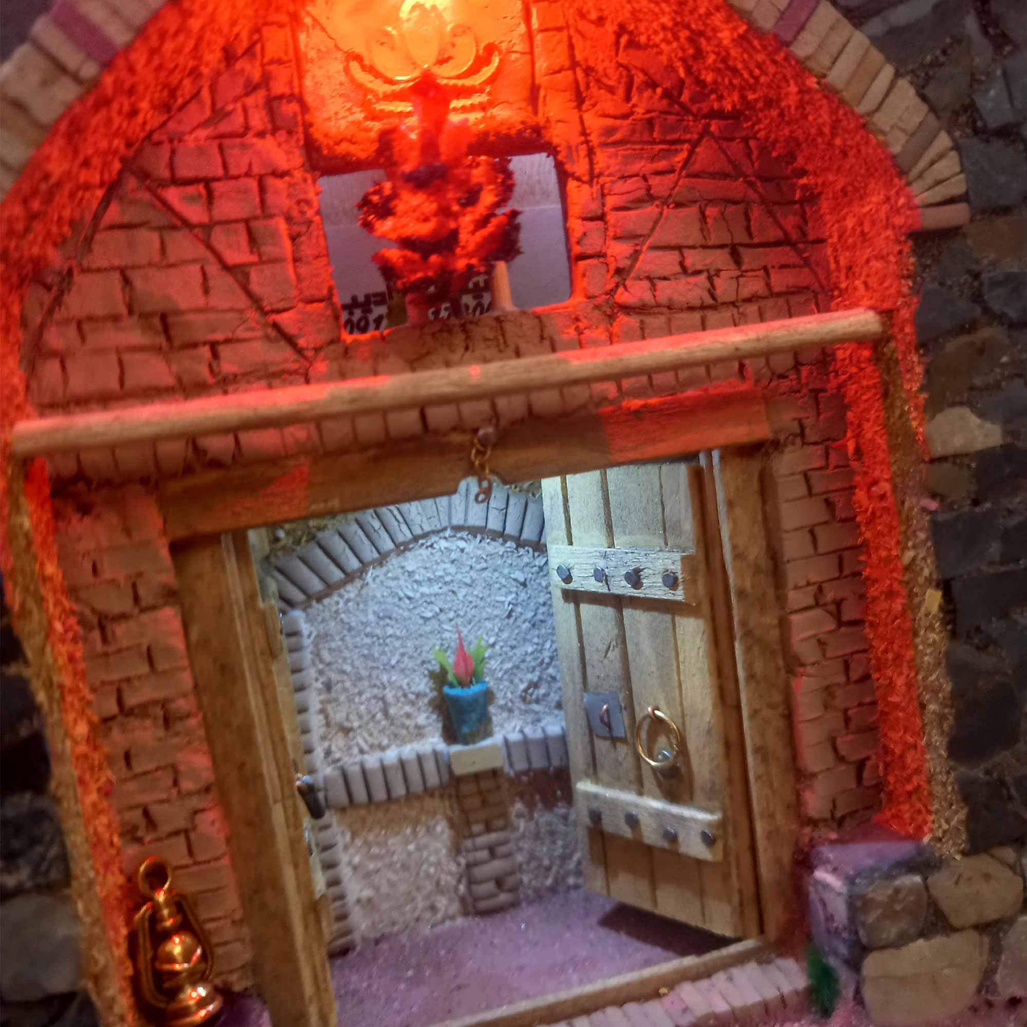 adib-maket-rustic-house-model-with-lighting ماکت خانه روستایی با نورپردازی و فضای داخلی ادیب ماکت