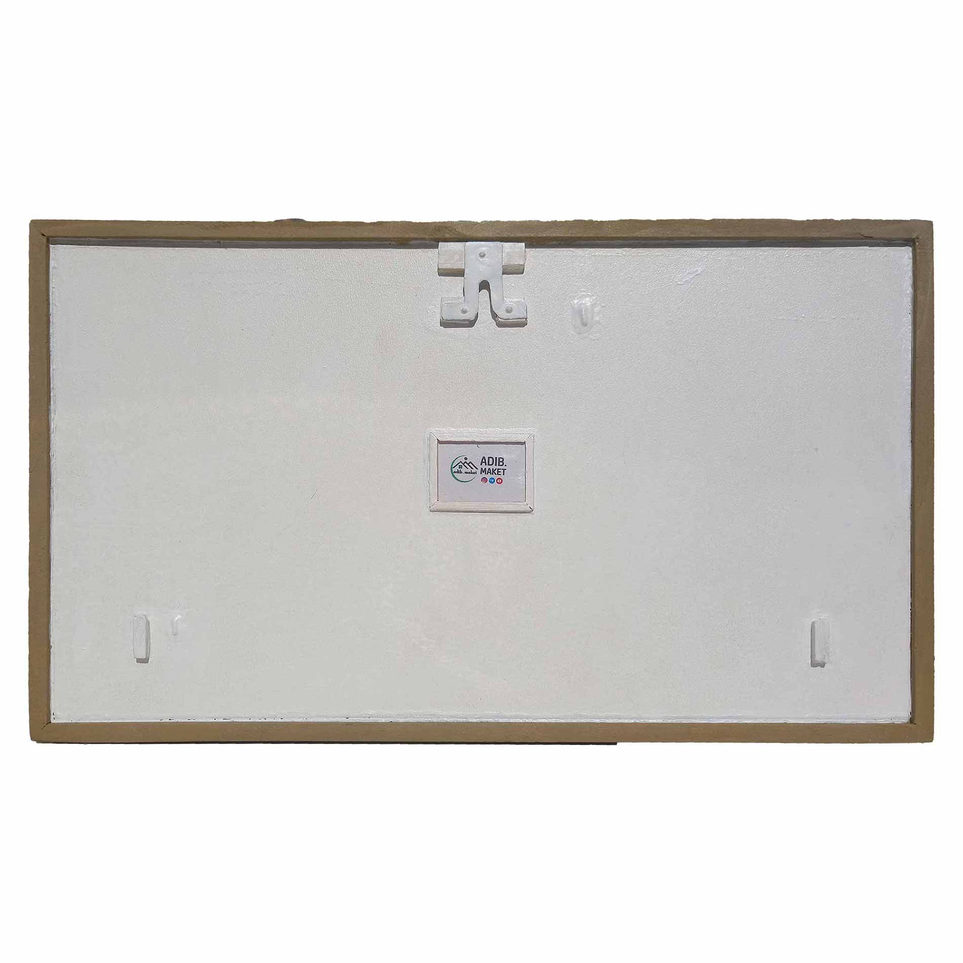 adib-maket-kashaneh-mehr-wall-model-back پشت ماکت دیواری مدل کاشانه مهر با لوگو و قلاب آویز