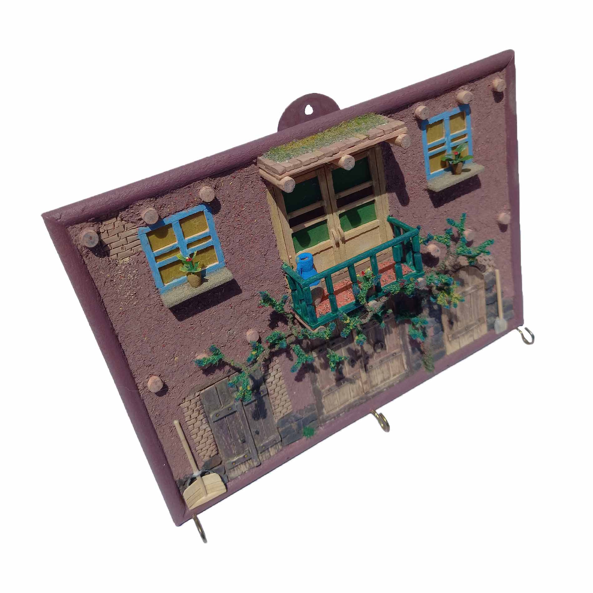 adib-maket-miniature-wall-with-balcony ماکت دیوار با ایوان سنتی و جزئیات دقیق