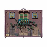 ماکت دیوار روستایی با طرح خانه کاهگلی