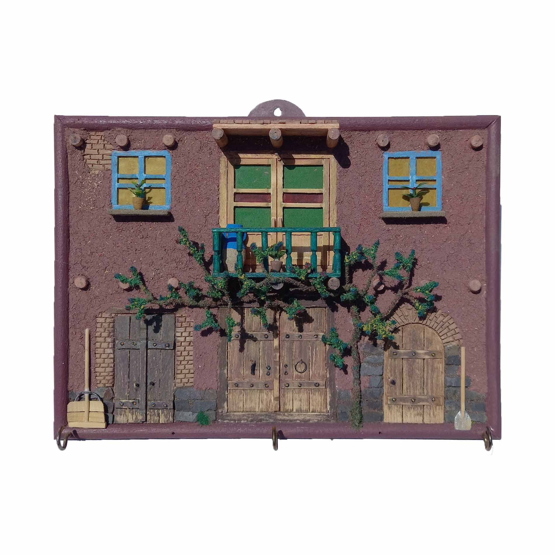 adib-maket-miniature-village-house ماکت دیوار روستایی با طرح خانه کاهگلی